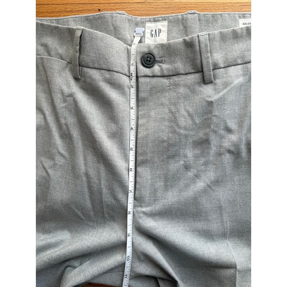 GAP Men's Gray Slim Fit Trouser Dress Pants Size 32 x 34 Career Office Work - Picture 4 of 8